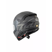 Casco Devil MN — XL, gris mate, integral